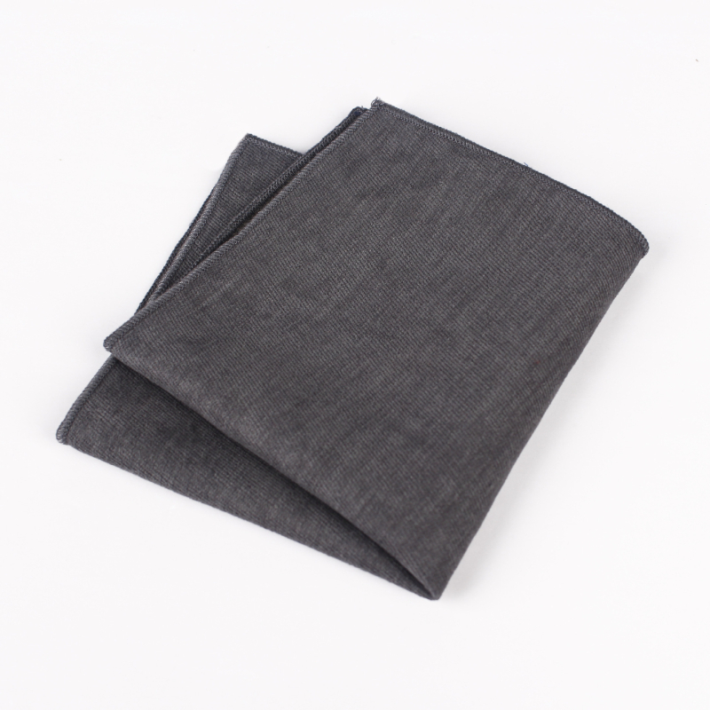 Unisex τετράγωνο μαντήλι για την τσέπη από σουέδ, μονόχρωμο, βαμμένο, επίσημο στυλ