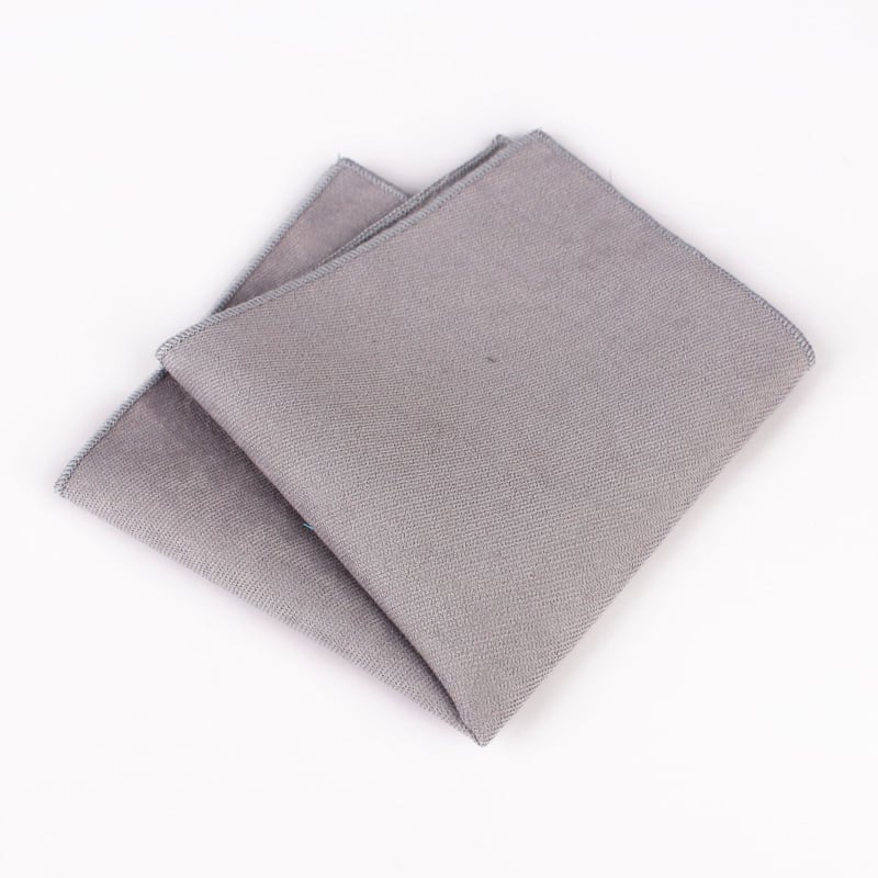 Unisex τετράγωνο μαντήλι για την τσέπη από σουέδ, μονόχρωμο, βαμμένο, επίσημο στυλ