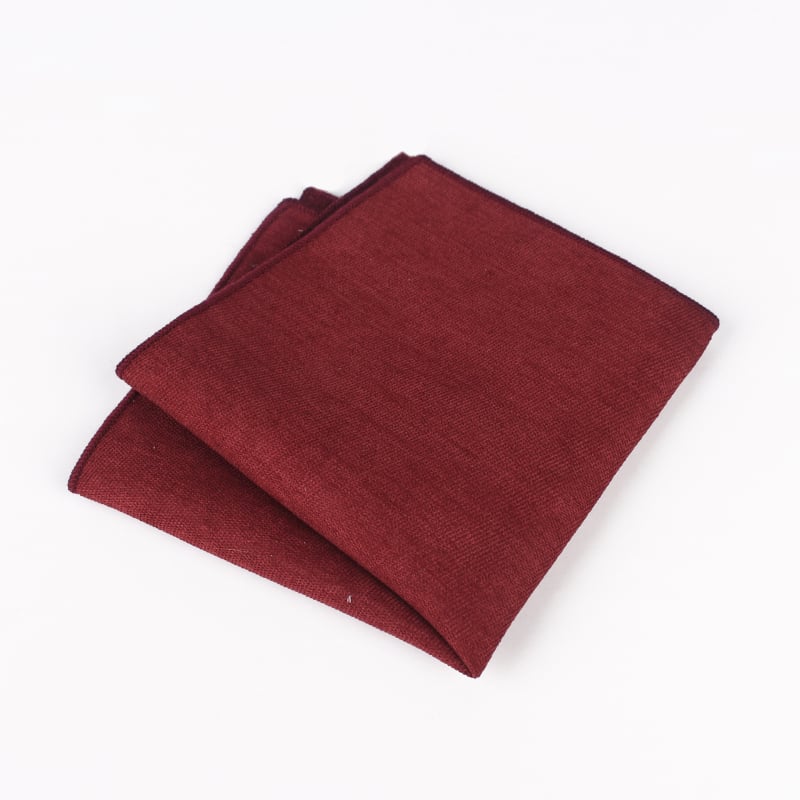 Unisex τετράγωνο μαντήλι για την τσέπη από σουέδ, μονόχρωμο, βαμμένο, επίσημο στυλ