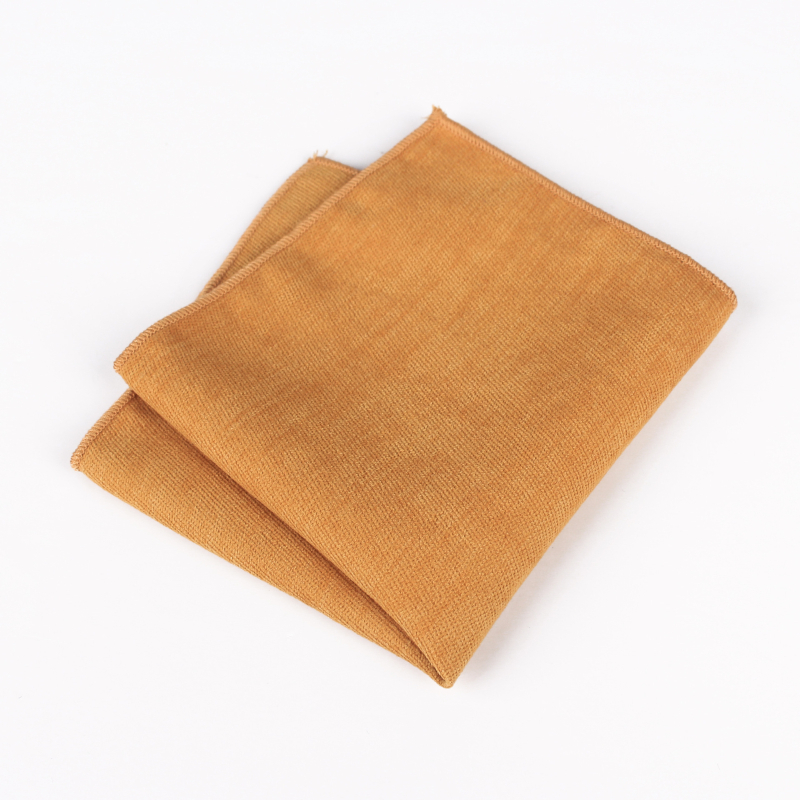 Unisex τετράγωνο μαντήλι για την τσέπη από σουέδ, μονόχρωμο, βαμμένο, επίσημο στυλ