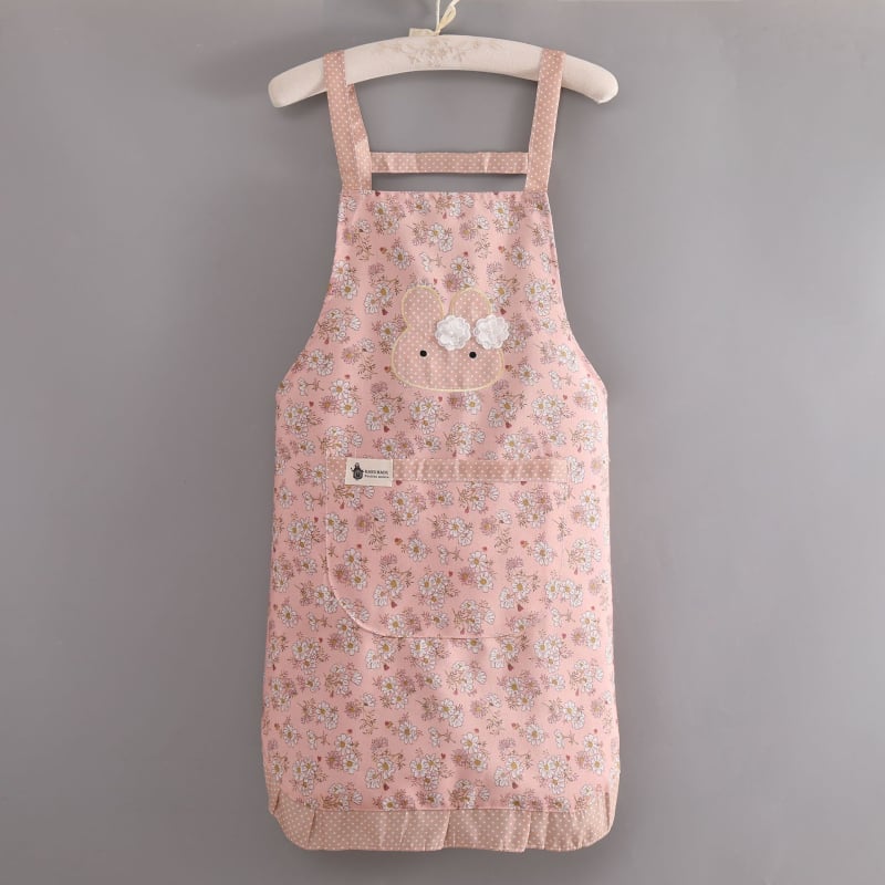 Престилка без ръкави с дантелен кант, памук със слуб текстура, двойни презрамки, устойчив на петна, модерен минимализъм