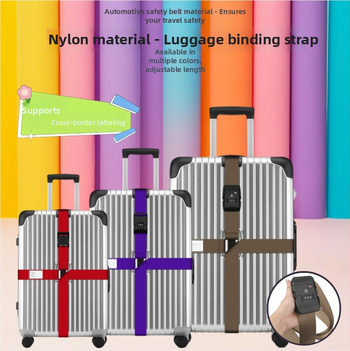 Nailonist pagasirihm — varguse vastu, maavärinetele vastupidav, koormuse vähendamine, pagasile lisatarvikud