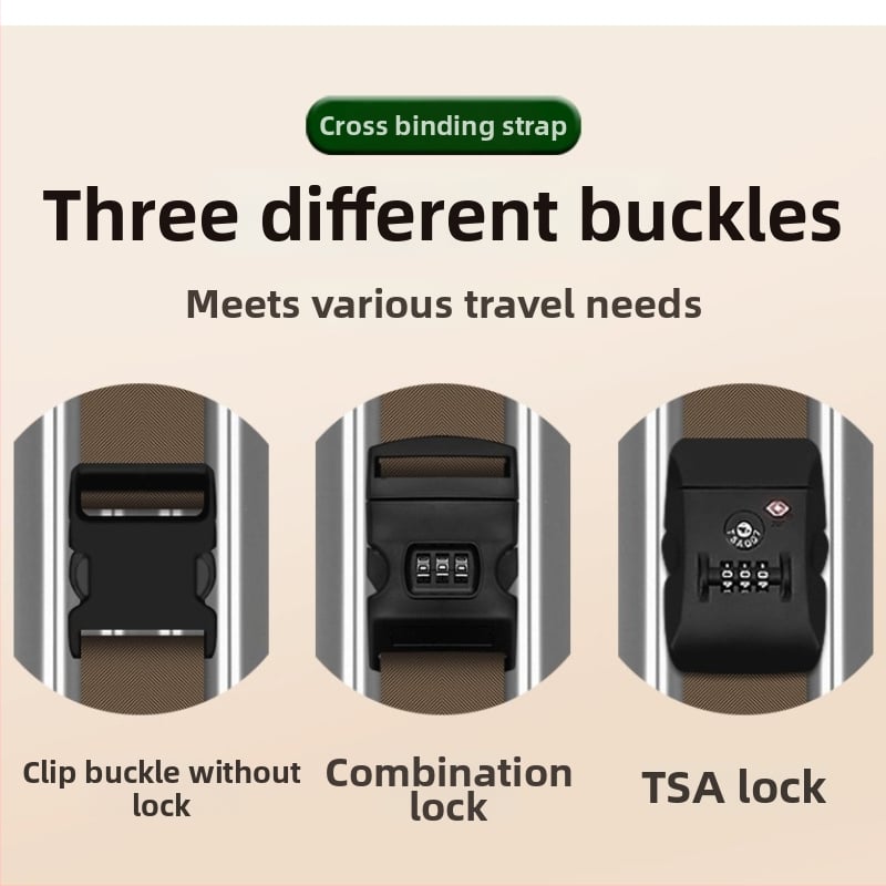 Nailono bagažo dirželis — apsauga nuo vagių, atsparus žemės drebėjimams, apkrovos sumažinimas, bagažo priedai