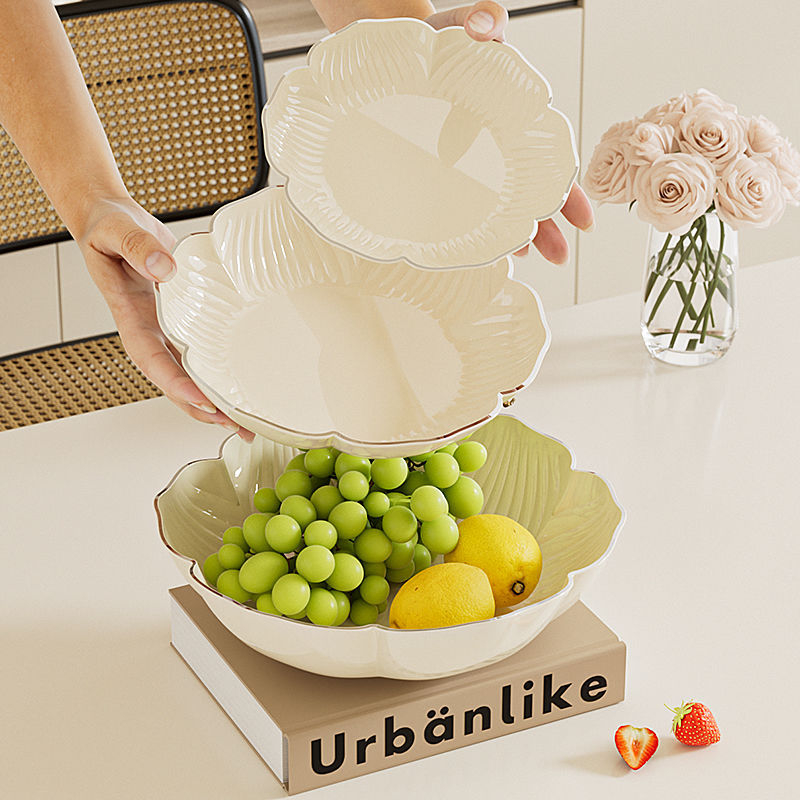 Σετ πιατών φρούτων — σχήμα λουλουδιού, πλαστικό, απλό στυλ, πρώτη τάξη ποιότητας