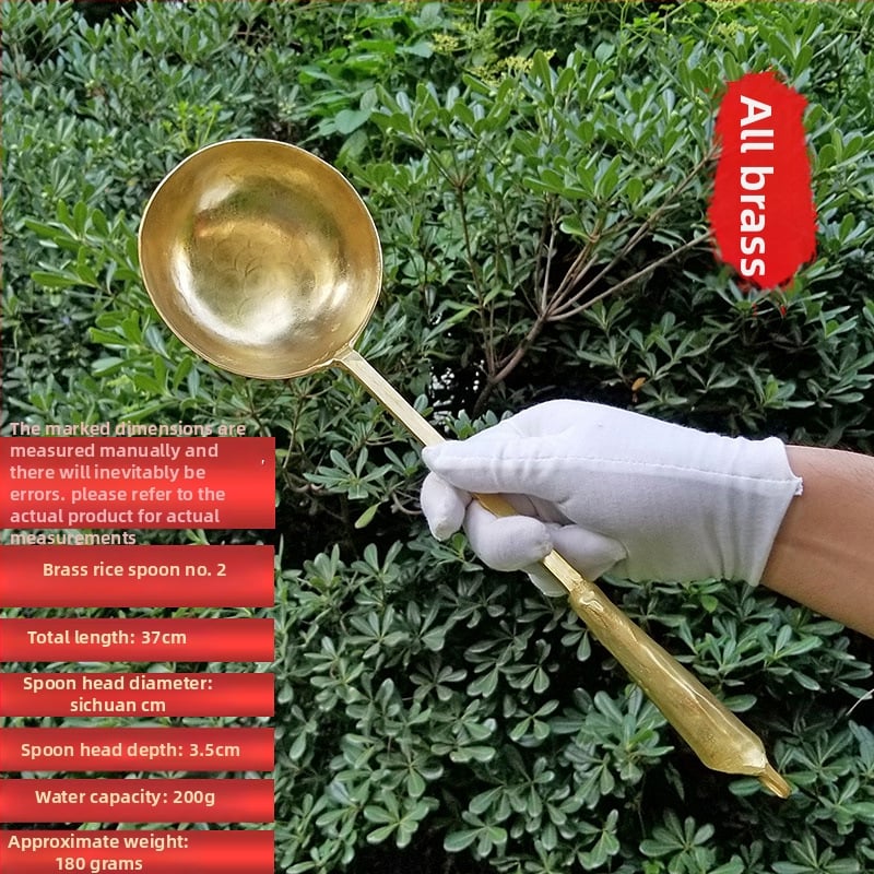 Lingură de cupru, stil modern simplu, pentru adulți, model monocrom, tacâmuri de bucătărie Copper Craftsman