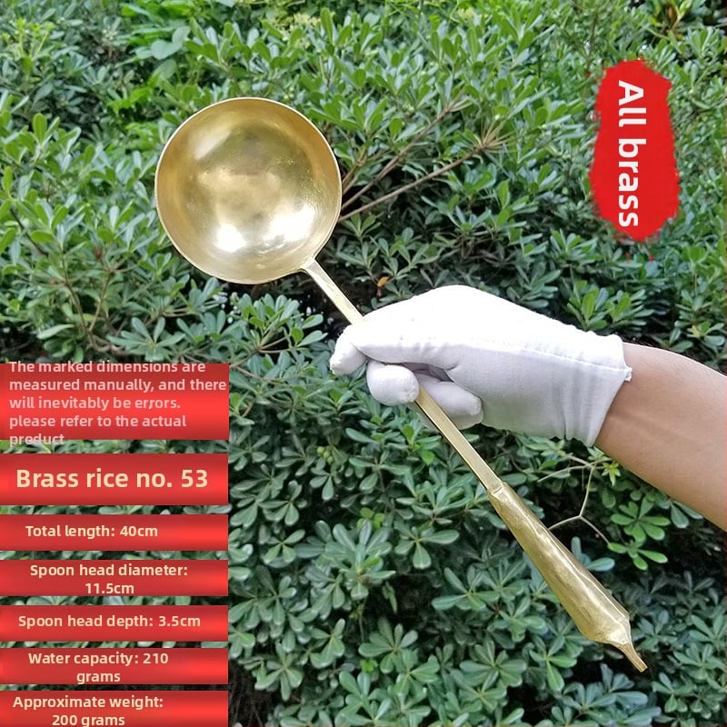 Lingură de cupru, stil modern simplu, pentru adulți, model monocrom, tacâmuri de bucătărie Copper Craftsman