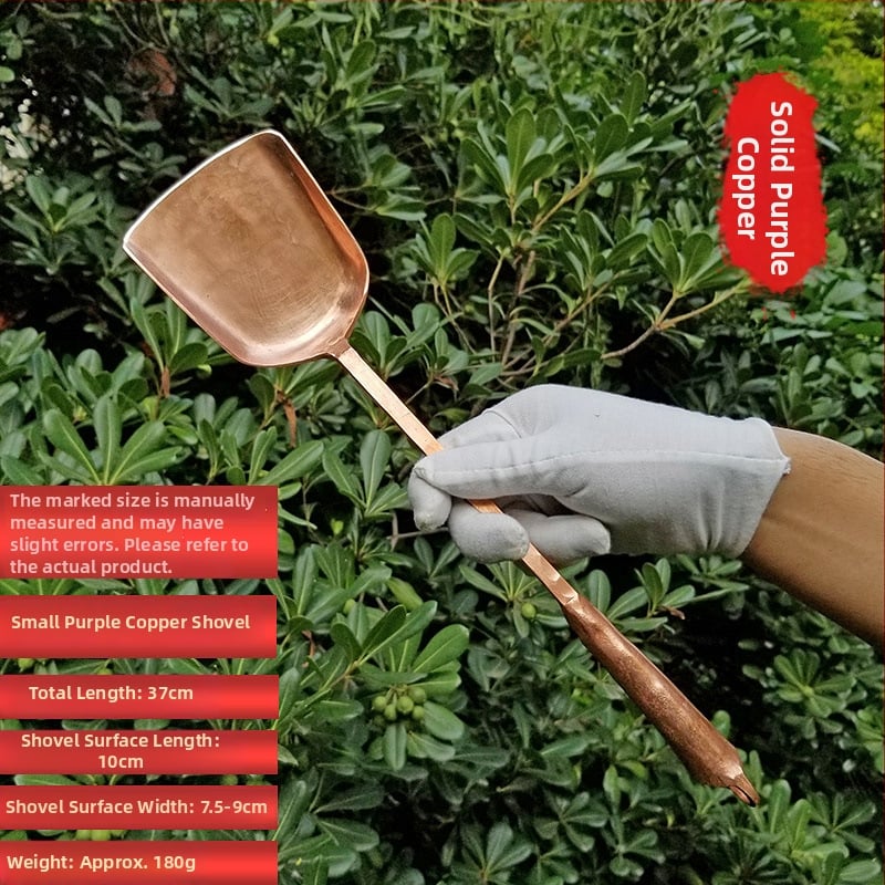 Lingură de cupru, stil modern simplu, pentru adulți, model monocrom, tacâmuri de bucătărie Copper Craftsman