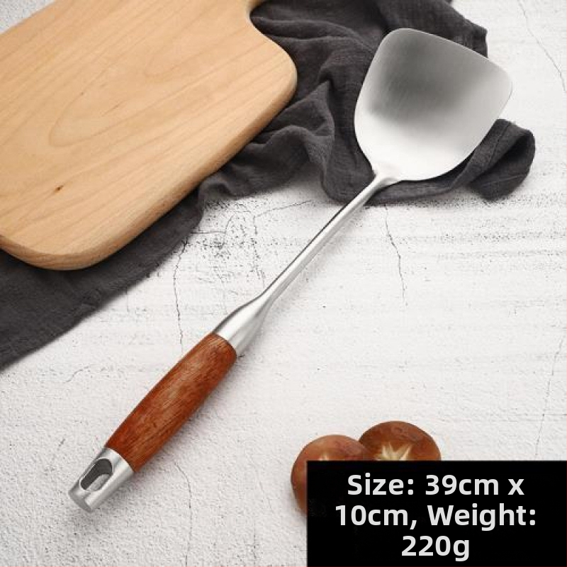 Nerūsējošā tērauda zupes karote ar garu kātiņu paredzēta zupas un putras pasniegšanai