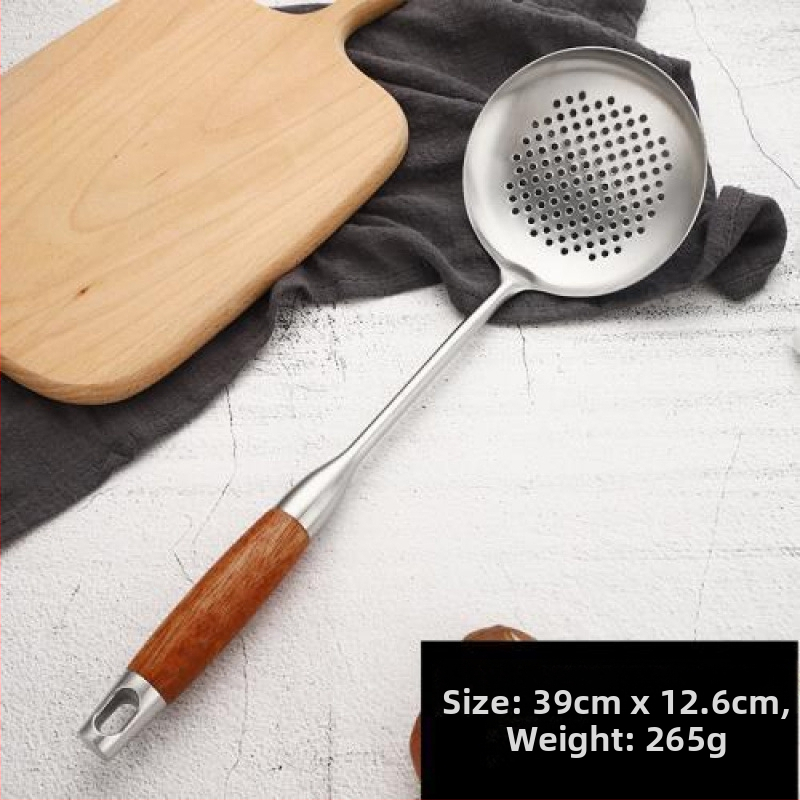 Nerūsējošā tērauda zupes karote ar garu kātiņu paredzēta zupas un putras pasniegšanai