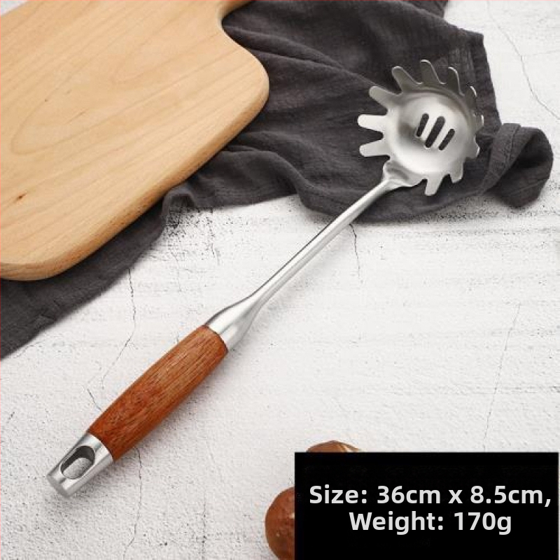 Nerūsējošā tērauda zupes karote ar garu kātiņu paredzēta zupas un putras pasniegšanai