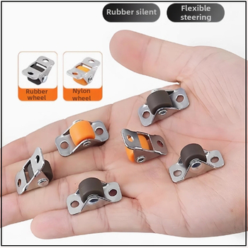 Мебелни ролки безшумни със TPE гуми и стоманени лагери, модел TPE Furniture Silent Rollers, марка 3T8O, подходящи за преместване на различни мебели