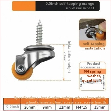 Мебелни ролки безшумни със TPE гуми и стоманени лагери, модел TPE Furniture Silent Rollers, марка 3T8O, подходящи за преместване на различни мебели