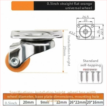 Мебелни ролки безшумни със TPE гуми и стоманени лагери, модел TPE Furniture Silent Rollers, марка 3T8O, подходящи за преместване на различни мебели