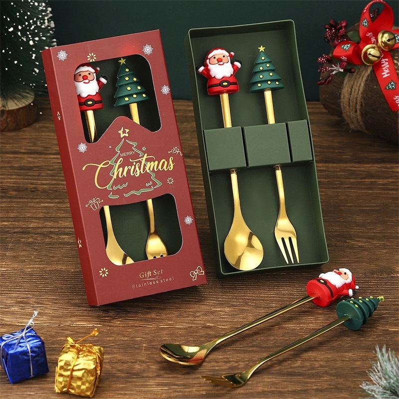 Set din două piese: furculițe și linguri din oțel inoxidabil 410, finisaj oglindă, realizat manual, imprimare logo disponibil