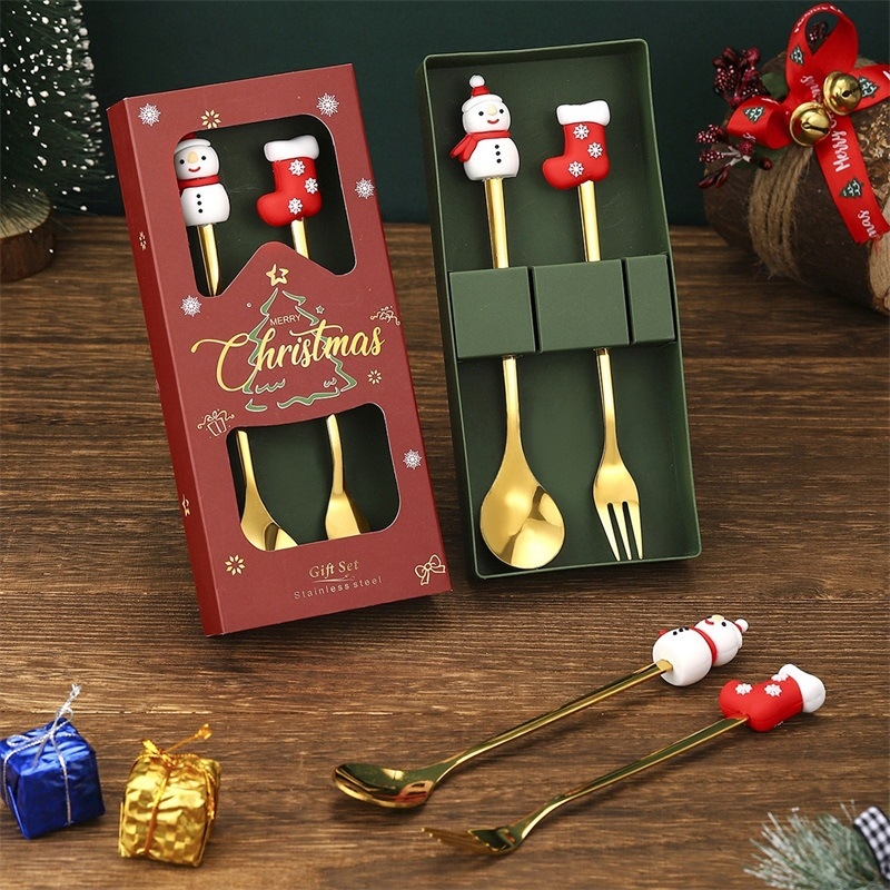 Set din două piese: furculițe și linguri din oțel inoxidabil 410, finisaj oglindă, realizat manual, imprimare logo disponibil