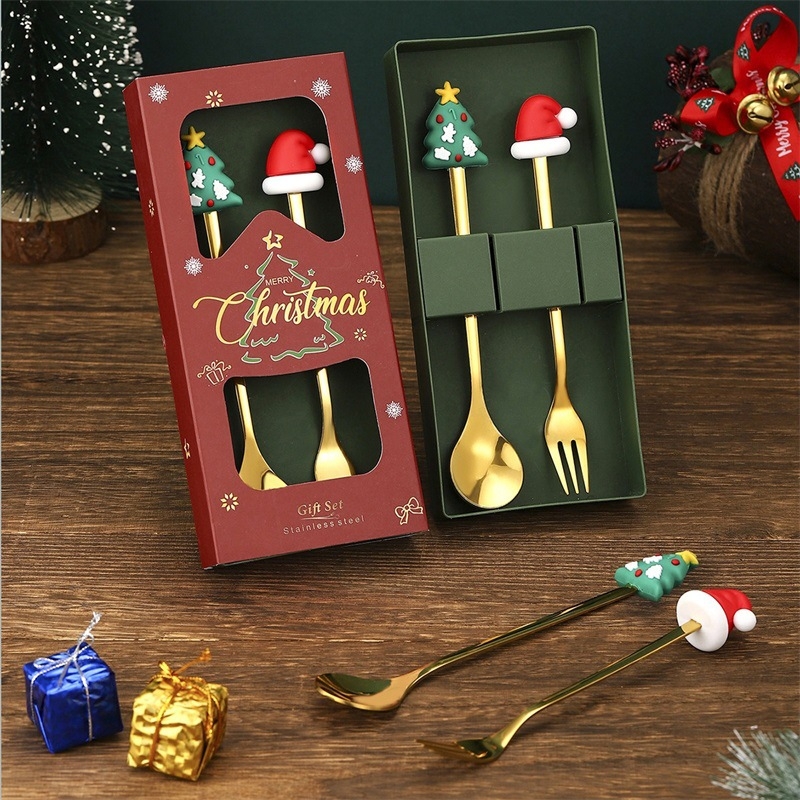 Set din două piese: furculițe și linguri din oțel inoxidabil 410, finisaj oglindă, realizat manual, imprimare logo disponibil