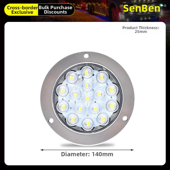 CIMC LED galinis žibintas, 12–24V, 6000K, universalus suderinamumas su sunkvežimiais ir mikroautobusais
