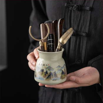 Chenxiang Ge Kiln κεραμικό σετ τελετής τσαγιού Six Gentlemen εργαλεία – Μάρκα Chenxiang, Ge Kiln, κινεζικό στυλ