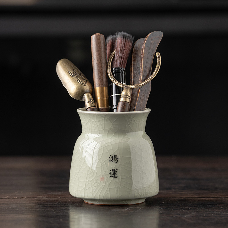 Chenxiang Ge Kiln κεραμικό σετ τελετής τσαγιού Six Gentlemen εργαλεία – Μάρκα Chenxiang, Ge Kiln, κινεζικό στυλ