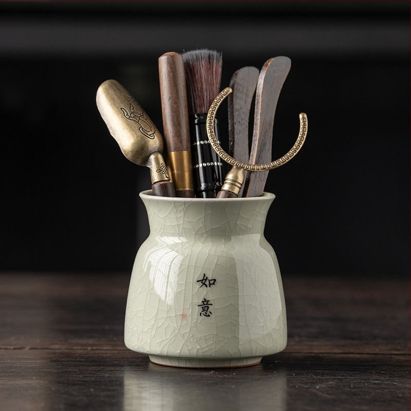 Chenxiang Ge Kiln κεραμικό σετ τελετής τσαγιού Six Gentlemen εργαλεία – Μάρκα Chenxiang, Ge Kiln, κινεζικό στυλ