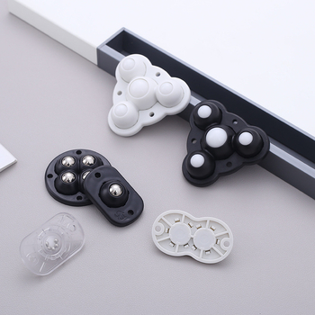 Самозалепващи въртящи колелца за мебели — без пробиване, 360° въртене, дебела основа