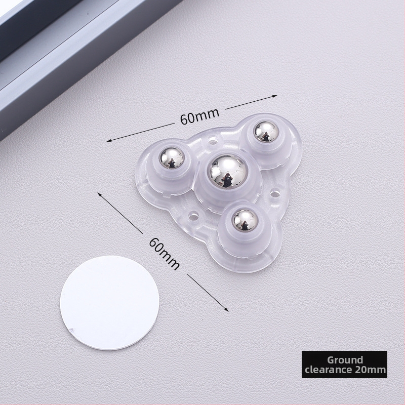 Самозалепващи въртящи колелца за мебели — без пробиване, 360° въртене, дебела основа