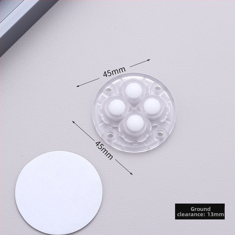 Самозалепващи въртящи колелца за мебели — без пробиване, 360° въртене, дебела основа