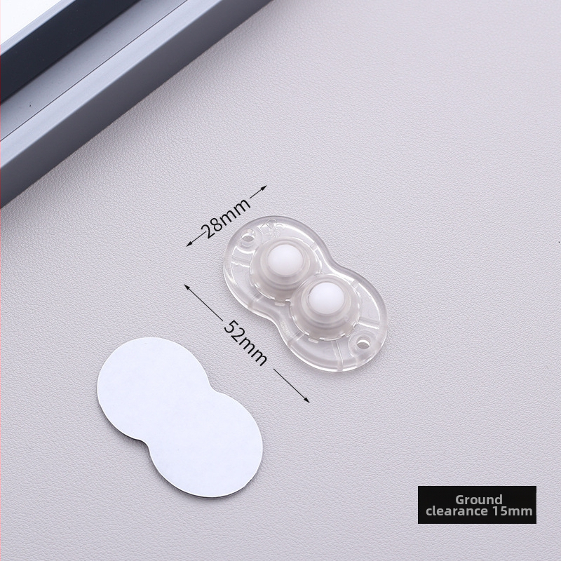 Самозалепващи въртящи колелца за мебели — без пробиване, 360° въртене, дебела основа