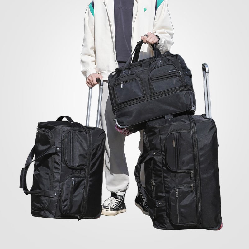 Kokkupandav nailon Reisikott, laiendatav mahutavus 20-35 L, unisex disain, polüestri vooder