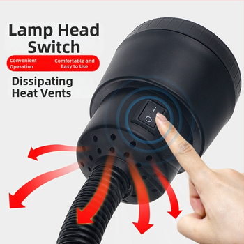 Mašīnas darba instrumentu lampa – LED, magnētiska piestiprināšana, dubultais spriegums 24V/220V (Brand: Nine; Authorized private brands: Yes; Type: Lamps)