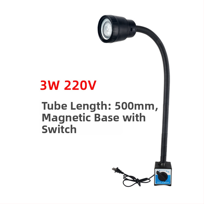 Mašīnas darba instrumentu lampa – LED, magnētiska piestiprināšana, dubultais spriegums 24V/220V (Brand: Nine; Authorized private brands: Yes; Type: Lamps)