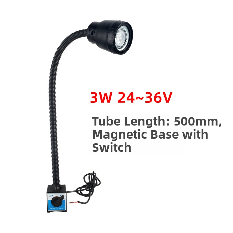 Mašīnas darba instrumentu lampa – LED, magnētiska piestiprināšana, dubultais spriegums 24V/220V (Brand: Nine; Authorized private brands: Yes; Type: Lamps)