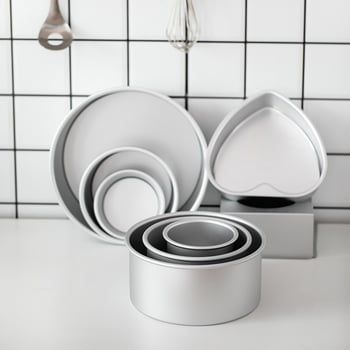 Okrugla kalupa za pečenje - aluminijska legura; kategorija: kalupi za pečenje kolača; pakiranje: opp; lansiranje na tržište: 2014