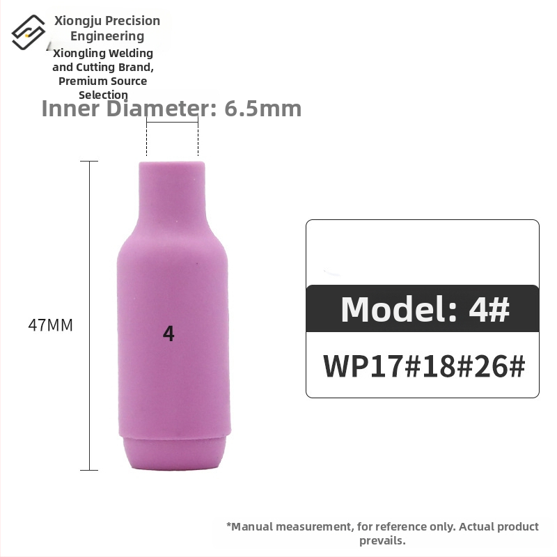 Keramikinis antgalis argono lankinio suvirinimui – WP serija (WP18/17/26, QQ300, QS300), invertuotas keraminis dangtelis, 13N10N serija