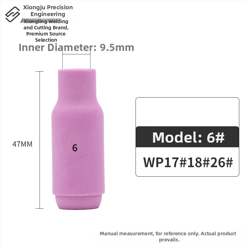 Keramikinis antgalis argono lankinio suvirinimui – WP serija (WP18/17/26, QQ300, QS300), invertuotas keraminis dangtelis, 13N10N serija