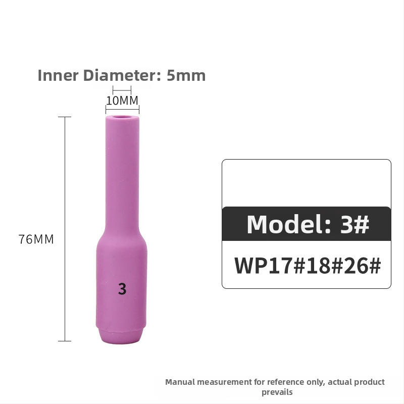 Keramikinis antgalis argono lankinio suvirinimui – WP serija (WP18/17/26, QQ300, QS300), invertuotas keraminis dangtelis, 13N10N serija