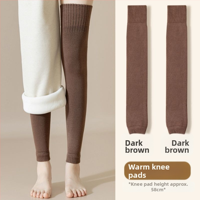 Gyapjú térdvédős zokni, térd fölötti vastag téli zoknik, gyermekeknek, súlyemeléshez