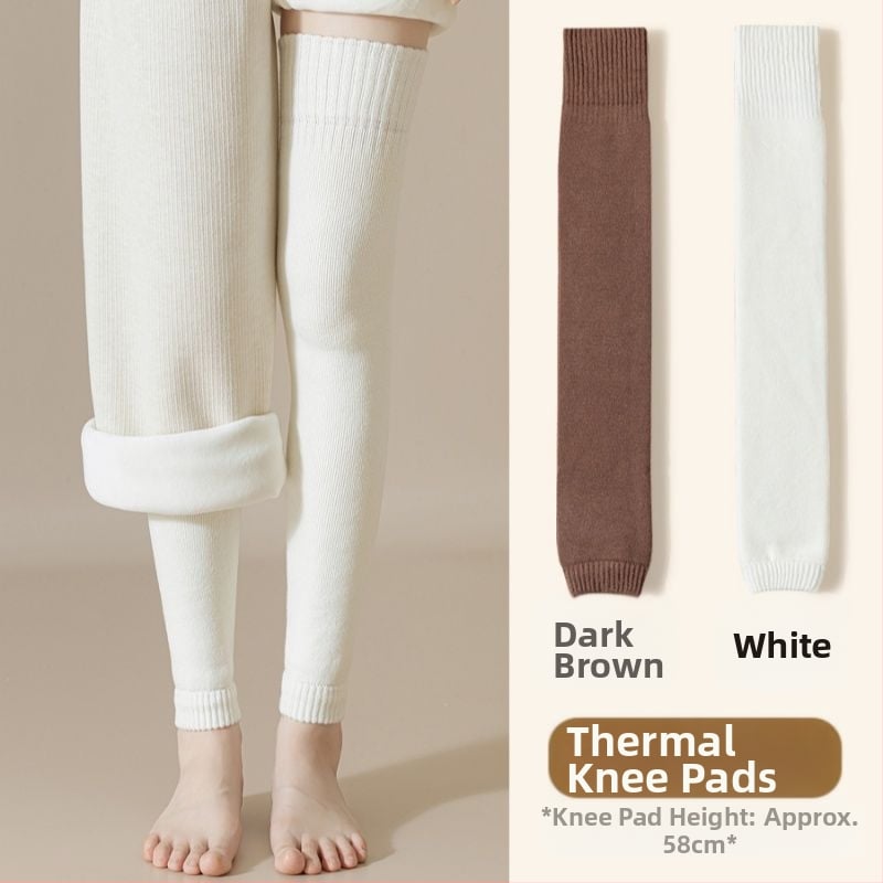 Gyapjú térdvédős zokni, térd fölötti vastag téli zoknik, gyermekeknek, súlyemeléshez