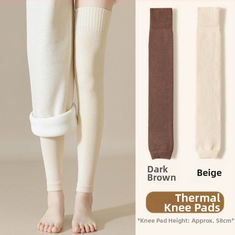 Gyapjú térdvédős zokni, térd fölötti vastag téli zoknik, gyermekeknek, súlyemeléshez