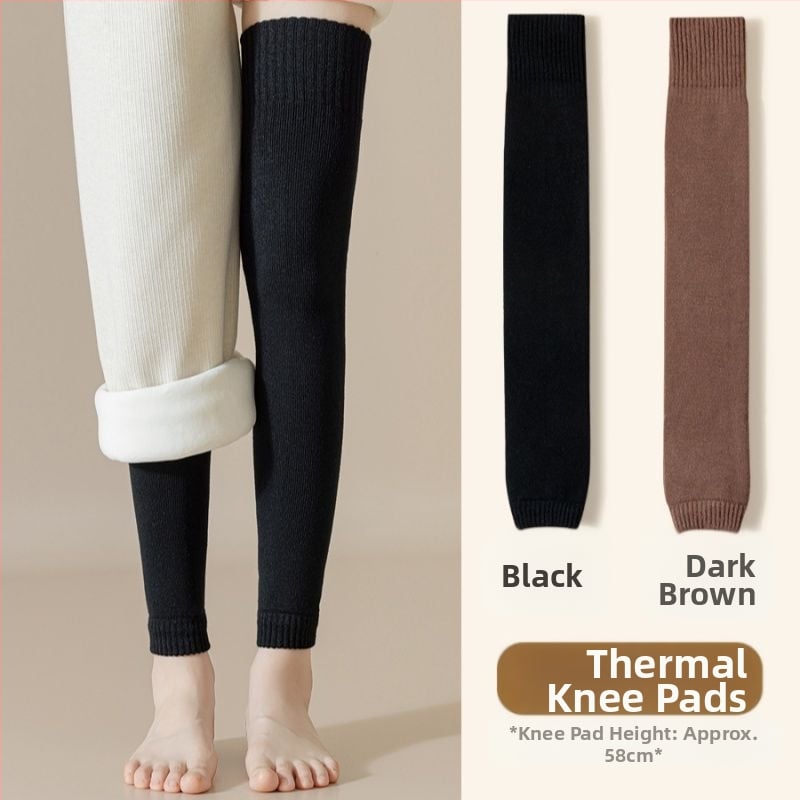 Gyapjú térdvédős zokni, térd fölötti vastag téli zoknik, gyermekeknek, súlyemeléshez