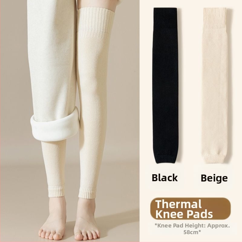 Gyapjú térdvédős zokni, térd fölötti vastag téli zoknik, gyermekeknek, súlyemeléshez