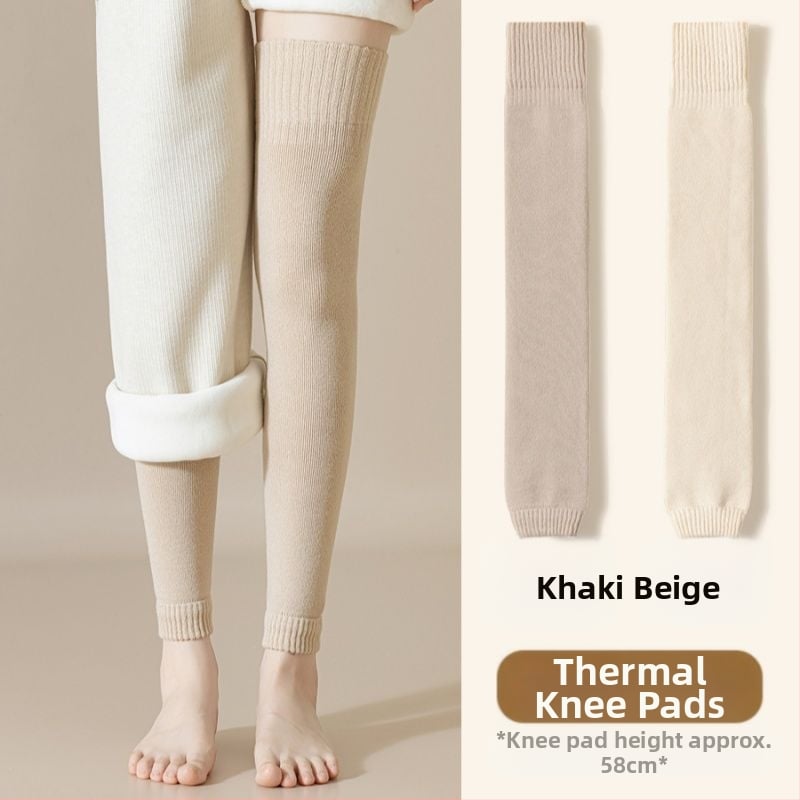 Gyapjú térdvédős zokni, térd fölötti vastag téli zoknik, gyermekeknek, súlyemeléshez