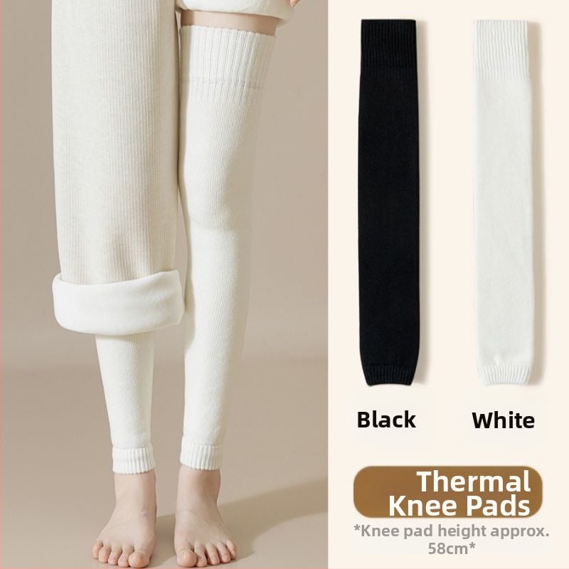 Gyapjú térdvédős zokni, térd fölötti vastag téli zoknik, gyermekeknek, súlyemeléshez