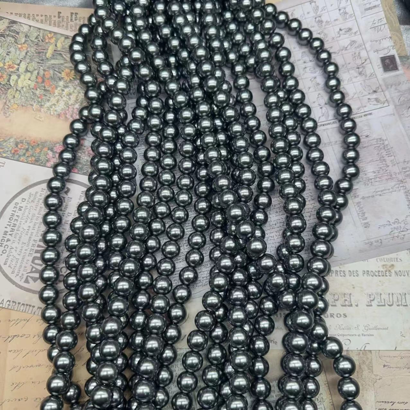ABS imitirane perle – slobodne perle za DIY narukvicu, visoki sjaj, uz žicu, pamuk nit i ribarsku konac za modne dodatke