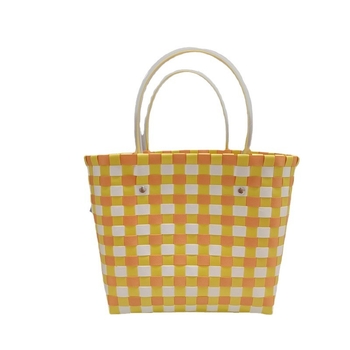 Geantă din PVC țesută, mică pătrată, stil proaspăt și dulce, pentru uz zilnic, primăvara 2022