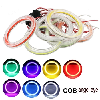 LED Angel Eyes COB halo žiedas su posūkio signalu, 9-36V, 1.5A, 10W, 3000 lm, 30000 h