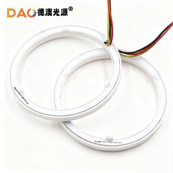 LED Angel Eyes COB halo žiedas su posūkio signalu, 9-36V, 1.5A, 10W, 3000 lm, 30000 h