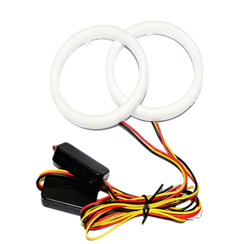 LED Angel Eyes COB halo žiedas su posūkio signalu, 9-36V, 1.5A, 10W, 3000 lm, 30000 h