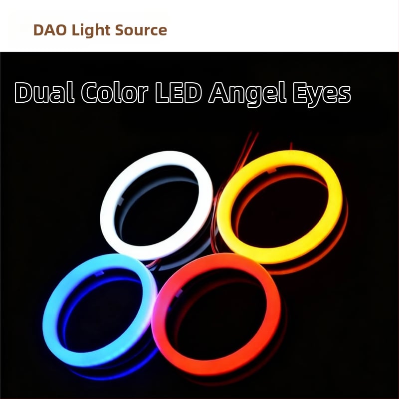 LED Angel Eyes COB halo žiedas su posūkio signalu, 9-36V, 1.5A, 10W, 3000 lm, 30000 h