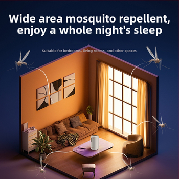 USB įkrovimo belaidis komarų naikinimo įrenginys vidaus ir lauko naudojimui, modelis Chigo LBH107, LED šviesa, dengiamas plotas 21–30㎡, įmontuota baterija 501–800 mAh, veikimo laikas 6–8 valandos